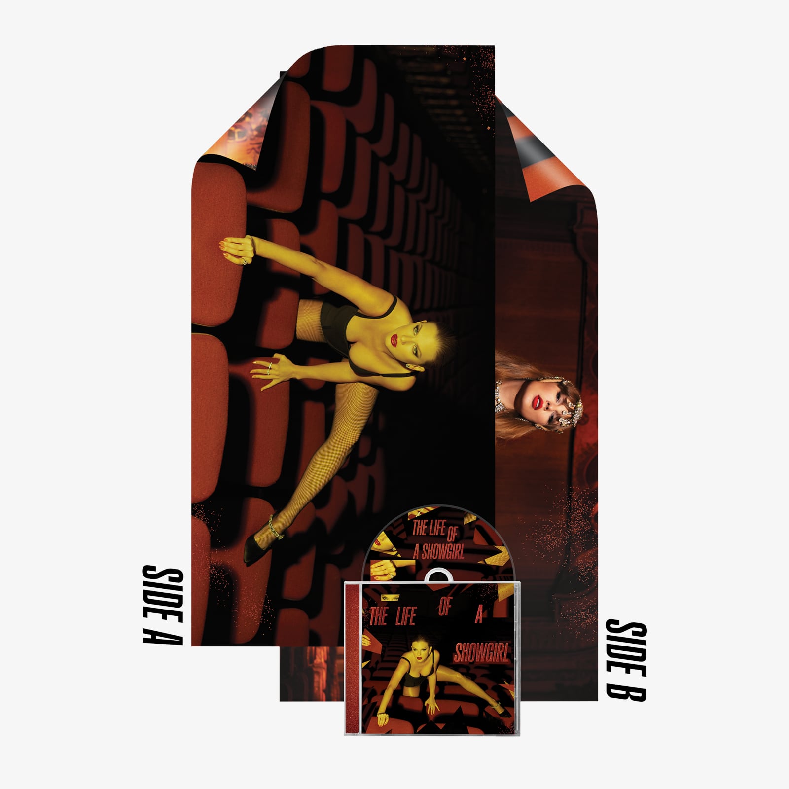 ミュージシャン The Life of a Showgirl Posters (Replica) THE LIFE OF A SHOWGIRL: SWEAT AND VANILLA PERFUME CD WITH