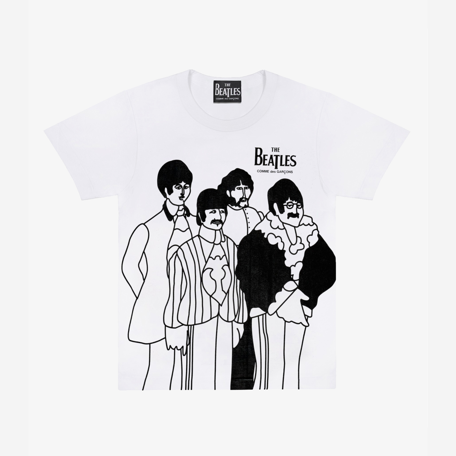 トップス 24AW COMME des GARCONS The Beatles XXL T-shirts Comme des Garçons x The Beatles Short Sleeve Tee