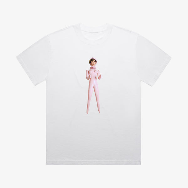 Lola Young - White Doll Print T-Shirt