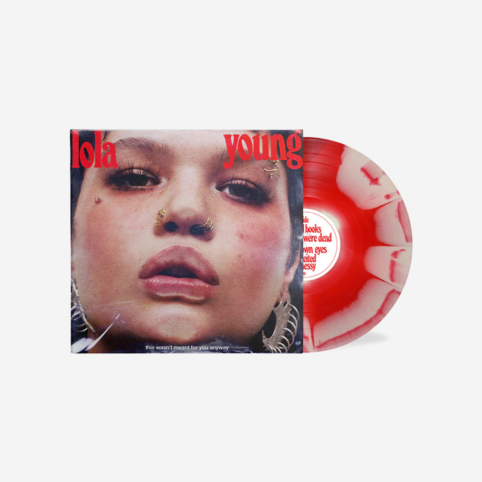 this wasn't meant for you anyway: red/white sunburst vinyl