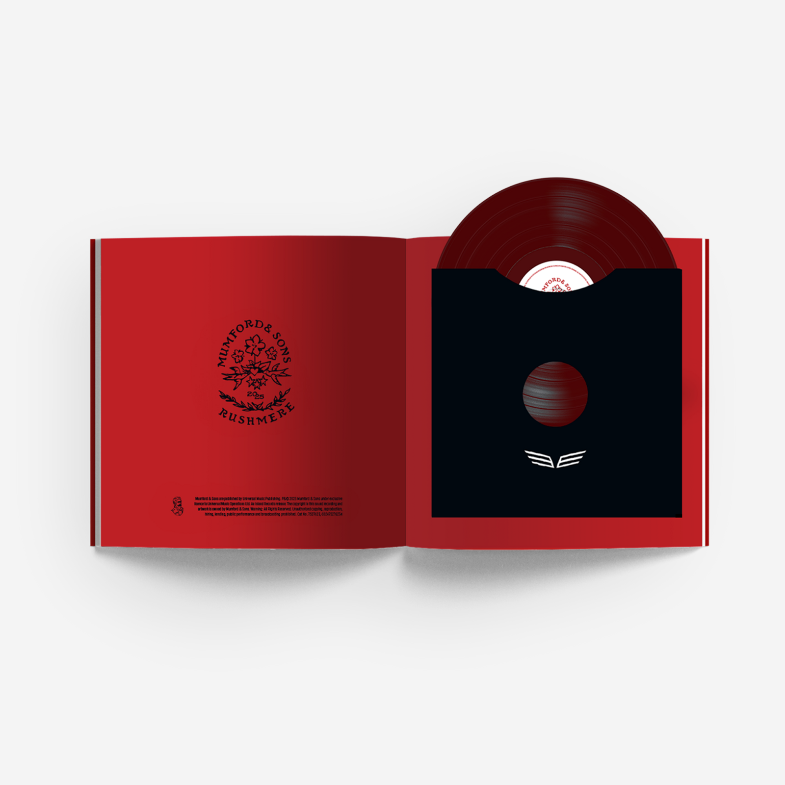 RUSHMERE: 'Almost Places Recycled Red Vinyl' Deluxe LP