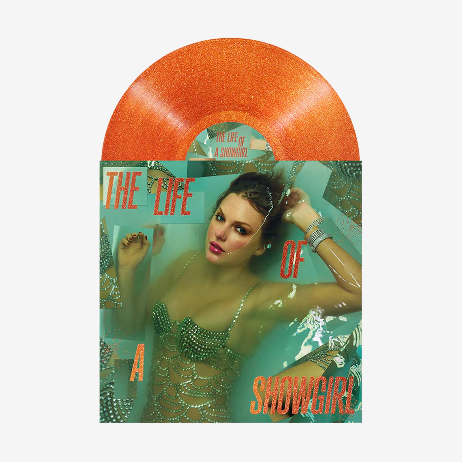 THE LIFE OF A SHOWGIRL: SWEAT AND VANILLA PERFUME PORTOFINO ORANGE GLITTER VINYL