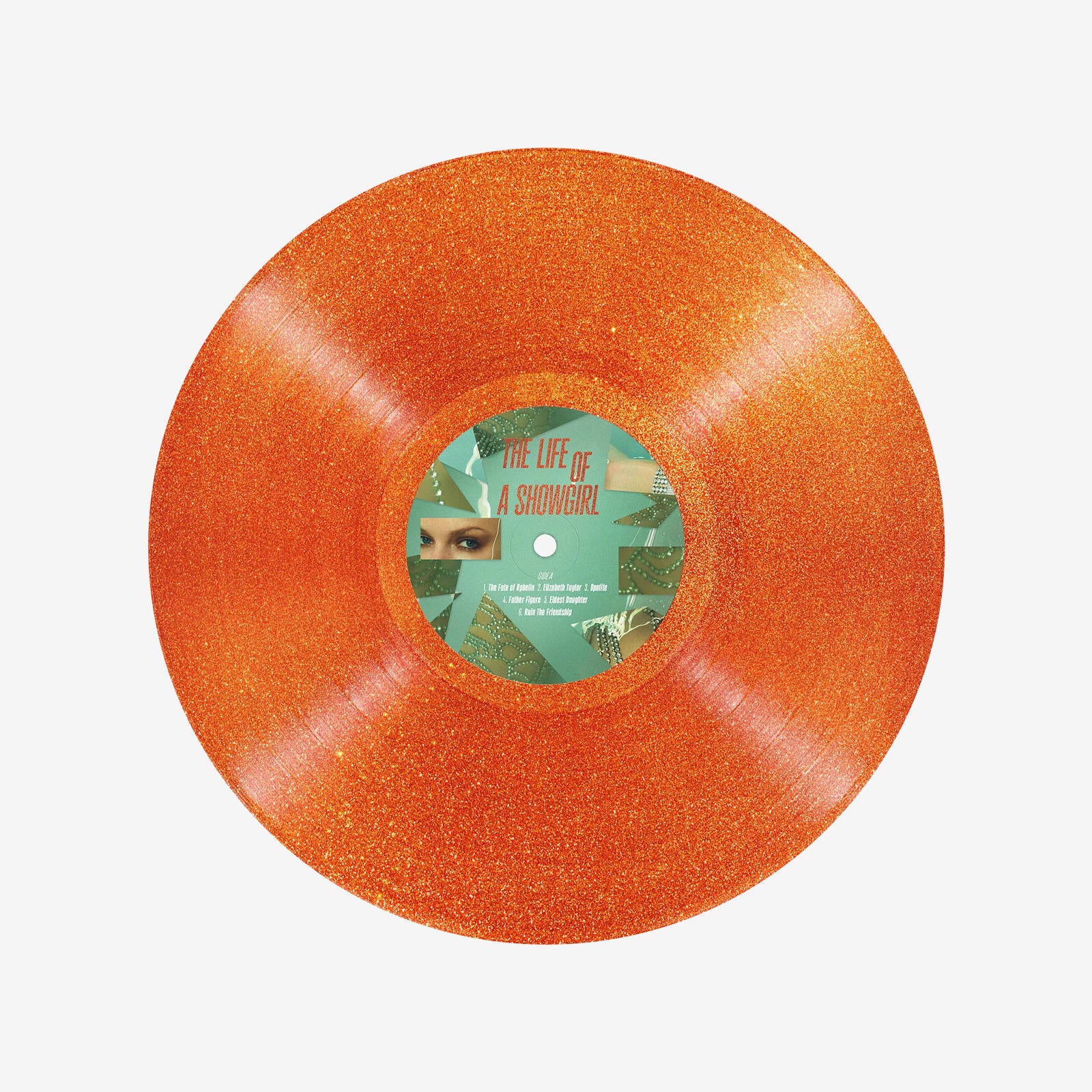 THE LIFE OF A SHOWGIRL: SWEAT AND VANILLA PERFUME PORTOFINO ORANGE GLITTER VINYL