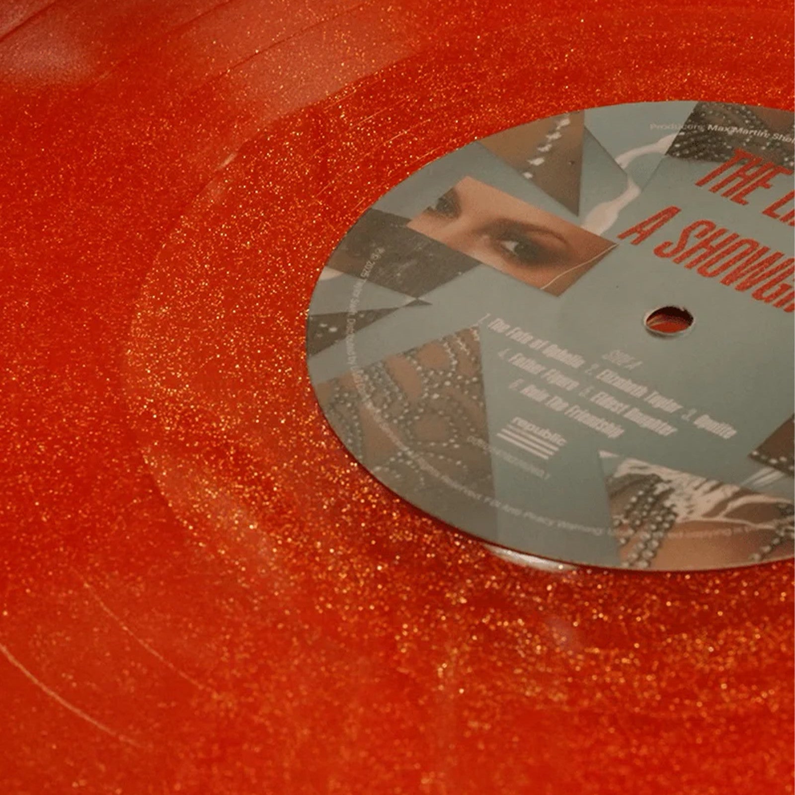 THE LIFE OF A SHOWGIRL: SWEAT AND VANILLA PERFUME PORTOFINO ORANGE GLITTER VINYL