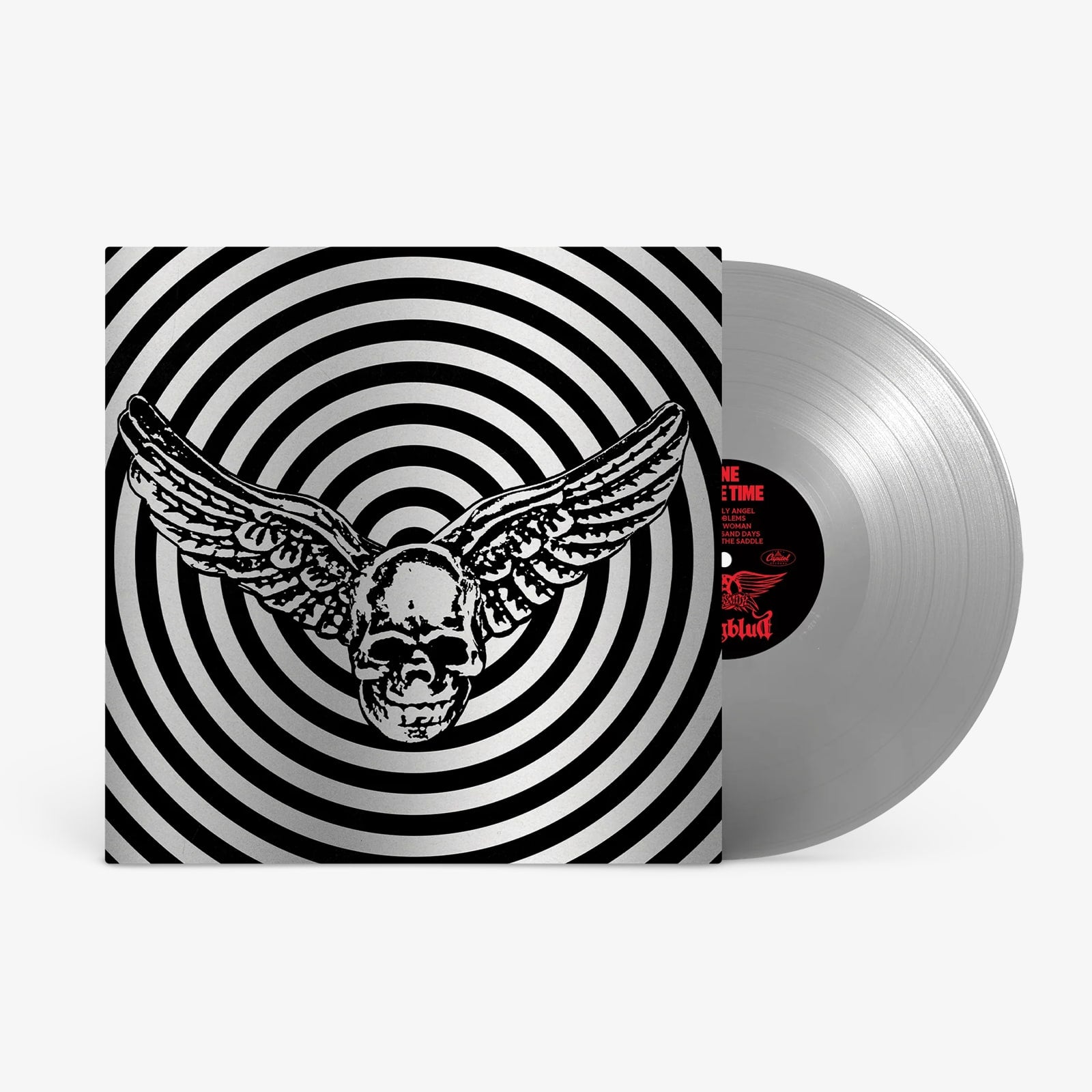 Aerosmith & YUNGBLUD - One More Time - Silver Vinyl (YUNGBLUD Store Exclusive) + Signed Art Card